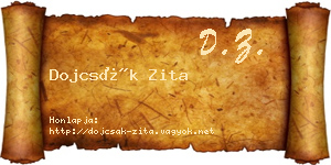 Dojcsák Zita névjegykártya